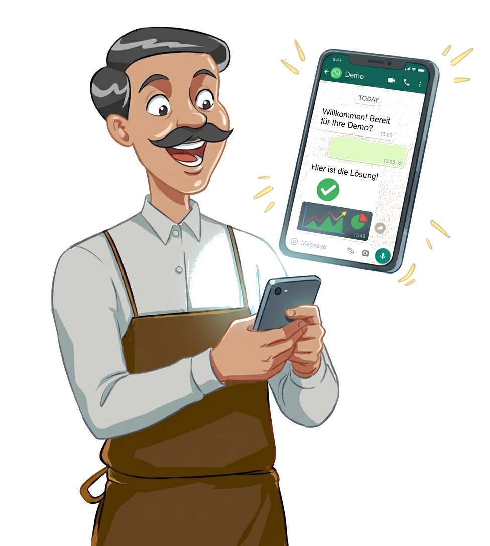 Orderbros Bestell-Demo auf dem Smartphone