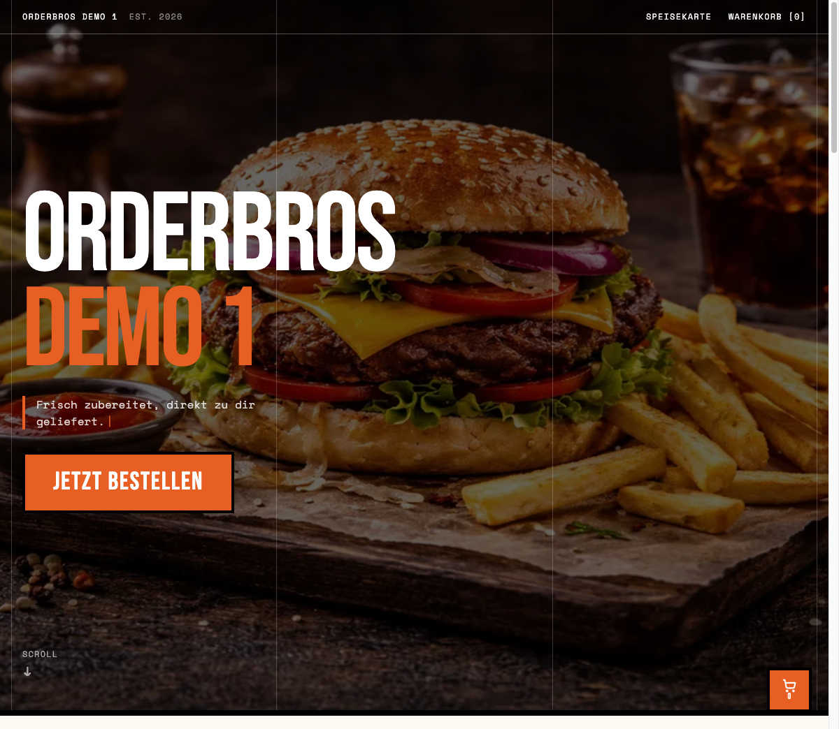 Orderbros Webshop Vorschau